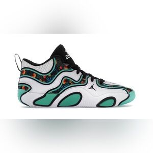 Jordan Tatum 3 PF White and Kinetic Green Sneakers
